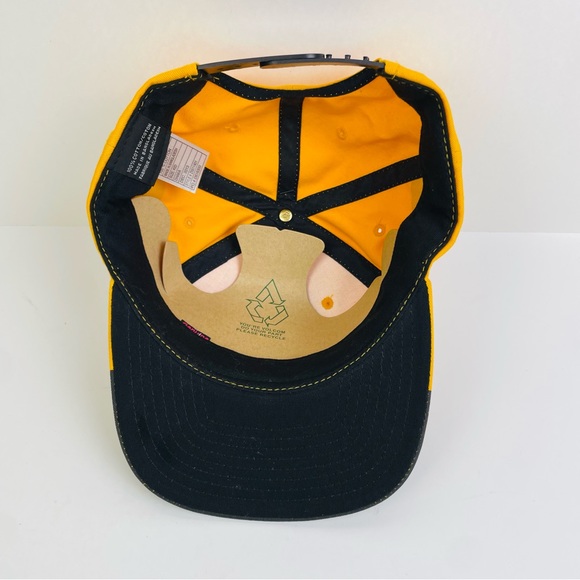 Volcom 'Happy Colors' Yellow Green Black Baseball Cap Hat Snapback Kids OSFM - Picture 6 of 9